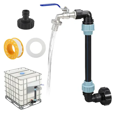 IBC-Schwanenhalskran 3/4 Zoll für 1000 l Regenwassertank