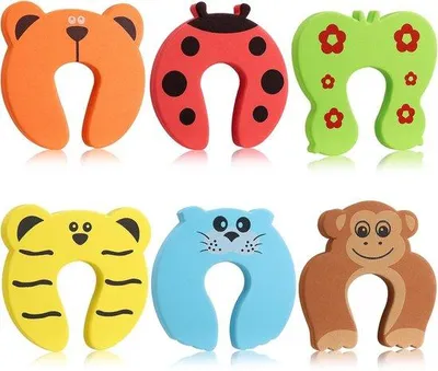 Produktbild von Kinder- und Türsicherheitsklammern, Schutzklammern für Fenster und Türen, Baby-Sicherheitsstopper, Tür- und Fensterbeschlag, Kindersicherheitsfingerabdeckung