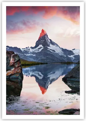 Produktbild von Poster - Poster ohne Rahmen - Berge Felsen Wasser - 70x100 cm - Wand Bild - Wanddeko - Wandbilder - Kunstposter - Wandposter - Bilder - Kunstdruck - Wanddekoration - Wandbild - P2XPA70x100-3892