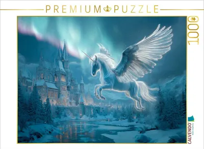 Produktbild von CALVENDO Puzzle Das magische Einhorn | 1000 Teile Lege-Größe 64x48cm Foto-Puzzle für glückliche Stunden