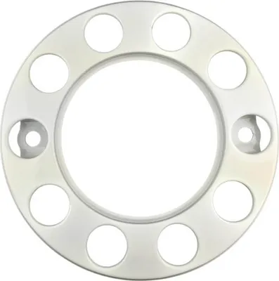 Produktbild von 22,5" Weiß Vorderradabdeckung MAN Mercedes Volvo Scania DAF Renault Iveco 10 Löcher universal