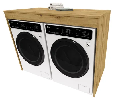 Image de raumhirsch Armoire de transformation pour lave-linge. RAUMHIRSCH : Armoire pour lave-linge et sèche-linge