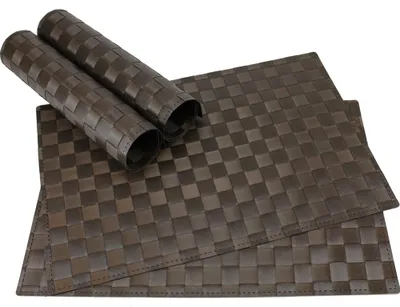 Immagine prodotto di Tovaglietta MODERNA marrone 4 pezzi come decorazione della tavola