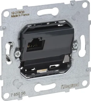 Produktbild von Legrand 765056 SEANO Einsatz Datendose RJ45 Kat.6 UTP ungeschirmt
