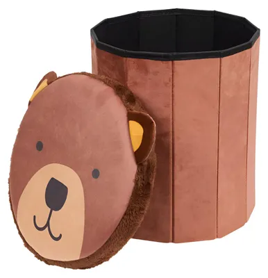 Immagine prodotto di Pouf rotondo con vano portaoggetti - Orso