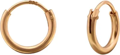 Produktbild von Kleine Creolen Silber 925 Ohrringe grau, roségold Roségold 8 mm