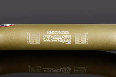Produktbild von Renthal V2 Fatbar Riser Lenker, 35.0mm, 820x60mm, 9°/5°, gold
