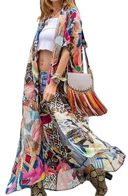 Image de Solidchoice - Longue robe maxi à motifs floraux et décolleté en V