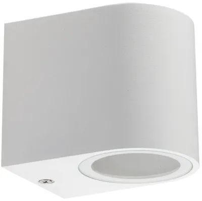 Produktbild von ChiliTec 22107 Außen-Wandleuchte "CTW-1" für 1x GU10, IP44, Gehäuse weiß