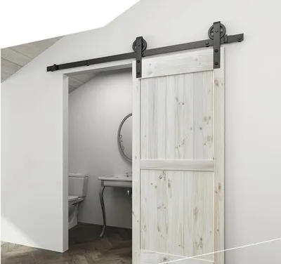 Produktbild von Schiebetürsystem Intersteel 200 cm Wheel schwarz