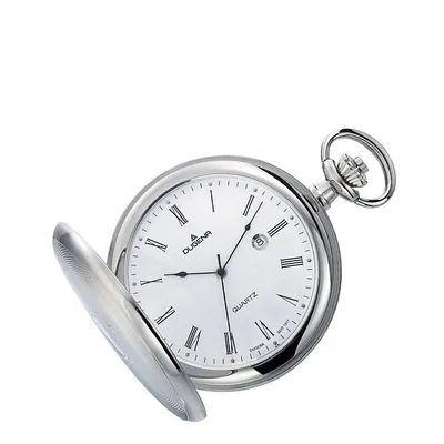 Produktbild von Dugena 4460304-1 Taschenuhr Savonette mit Kette Uhr Herrenuhr Datum