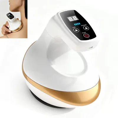 Produktbild von 3-in-1 Schröpf- und Massagegerät mit 9 Modi, Wärmefunktion und LED-Anzeige, Type-C aufladbar, zur Muskelentspannung und Durchblutungsförderung