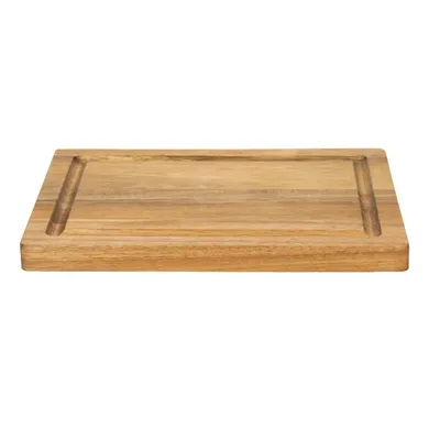 Produktbild von Schneidbrett "Acacia" - Holzbrett aus Akazienholz - Brett mit Sojabohnen-Öl behandelt inkl. Saftrille - Braun