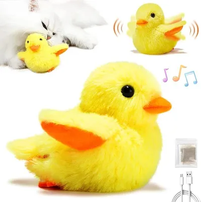 Produktbild von Interaktives Katzenspielzeug Selbstbeschäftigung, Katzenspielzeug Vogel Spielzeug Katze, Elektrisches Vogelspielzeug für Katzen, Interactive Cat Toy