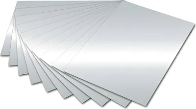 Produktbild von Folia 6161E Fotokarton - 50 x 70 cm, silber glänzend, 10 Blatt