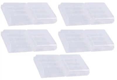 Obrázek produktu pro 10 kusů multifunkčních průhledných plastových úložných boxů na baterie AA AAA