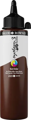 Obrázok produktu pre Daler Rowney System3 Akrylová farba Burnt Umber 250 ml 1 ks