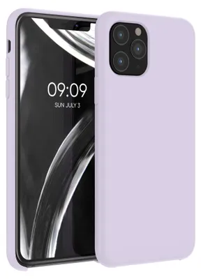Produktbild von kwmobile Handyhülle für Apple iPhone 11 Pro Hülle - Case Silikon - Kabelloses Laden - Schutzhülle Cover in Purple Cloud