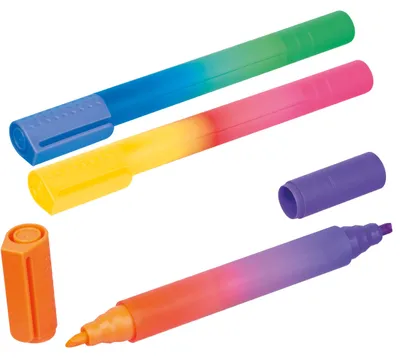 Produktbild von 3x Textmarker XXL mit je 2 verschiedenen Markierfarben