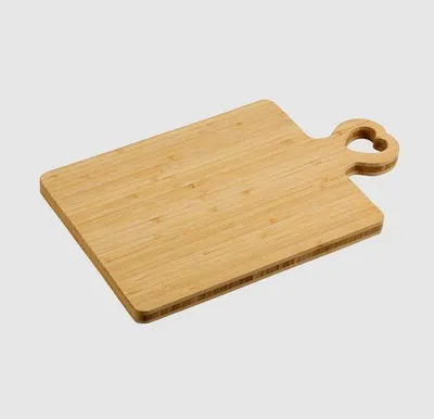 Produktbild von KESPER 58495 Schneidebrett mit Herzgriff, Bambus 36 x 22 x 1,8 cm