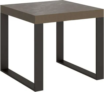Produktbild von Tecno Premium 90/246x90 cm ausziehbarer Tisch mit taubengrauen und anthrazitfarbenen Beinen