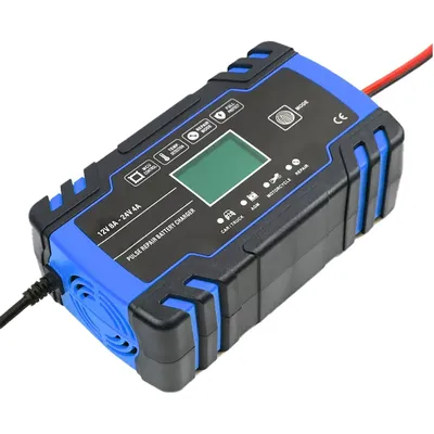 Immagine prodotto di Extralink Caricabatterie automatico per batterie LCD 12/24 V, 8 A, blu, caricabatterie intelligente