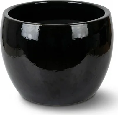 Zdjęcie produktu dla Doniczka ceramiczna Provencelia ROMULUS Czarny, Ø21 cm x H15 cm, mrozoodporna
