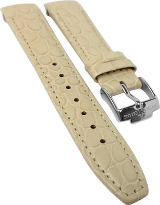 Produktbild von Jacques Lemans Rome | Uhrenarmband 18mm beige Leder | 1-1566 1-1571