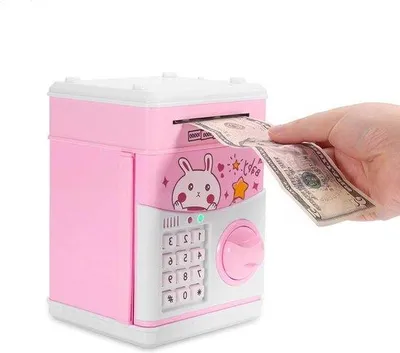 Produktbild von Elektronische Mini Geldsparbox mit Passwort und Automatik, rosa