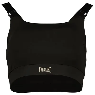 Zdjęcie produktu dla Biustonosz sportowy Everlast z mikrofibry, rozciągliwy, czarny, rozmiar S, damski, czarny, rozmiar S