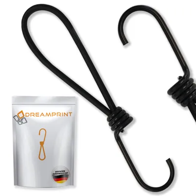 Produktbild von Dreamprint Expanderschlinge mit Haken 25 Stück / 13 cm