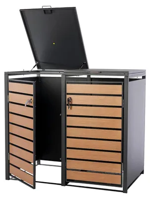 Produktbild von Containerlagerung Stahl Holzoptik doppelt