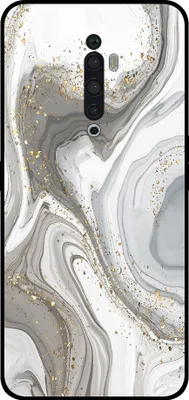 Produktbild von Smartphonica Telefon Fall geeignet für Oppo Reno2 Z mit Marmor-Druck - TPU zurück Abdeckung Fall Marmor-Design - Silber