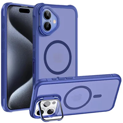 Produktbild von Schutzhülle für iPhone 17 Hülle, kompatibel mit MagSafe klappbarer Kamera Schutz Glas Ständer