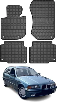 Immagine prodotto di 1990-1998 BMW Serie 3 Limo Touring E36 Tappetini in gomma nera 4 pz