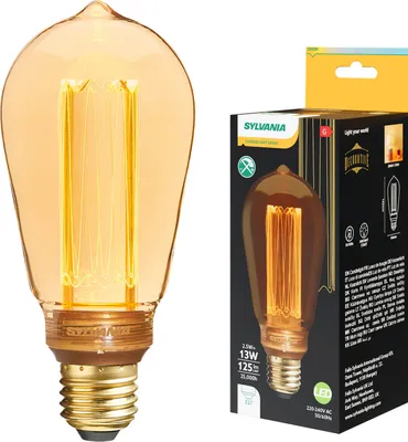 Produktbild von SYLVANIA E27 Vintage Glühbirne | Tropfenform | Warmweiß 2000K | LED Deko Filament Lampe | Designerlampe für Wohnzimmer, Bars & Restaurants