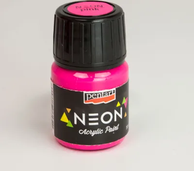 Deko Acryl Farbe Neon 30ml pink 16478