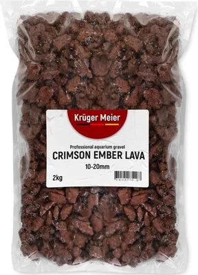 Produktbild von Kruger Meier Crimson Ember Lava 10–20 mm – Strukturierte Lava-Bodensubstanz 2 kg