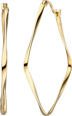 Produktbild von JOBO Creolen 925 Sterling Silber gold vergoldet Ohrringe