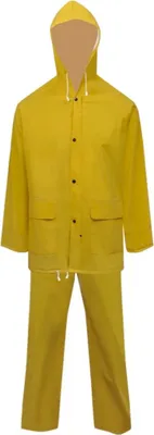 Immagine prodotto di Impermeabile Verde resistente a 2 pezzi con cappuccio Giallo XL