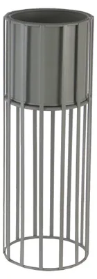 Produktbild von TrendLine Pflanztopf Metall Ø 14 x 40 cm weiß