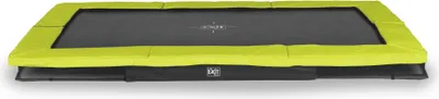 Image de EXIT Silhouette Trampoline Sportive 244x366cm – Enterré – Trampoline Enterrée – Rectangulaire – Vert