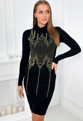 Produktbild von Kesi Pulloverkleid für Frauen Herzever schwarz One size