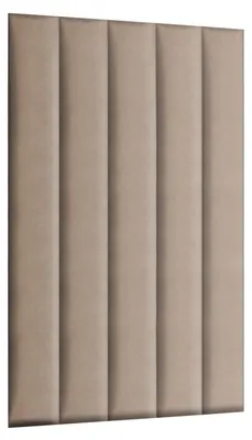 Produktbild von MG Design Polsterpaneel 15 x 120 cm in Beige - 3D Wandkissen fürs Bettkopfteil & Wanddeko, ohne Bohren, geräuschmindernd, fein strukturiert, pflegeleicht & Abriebfest