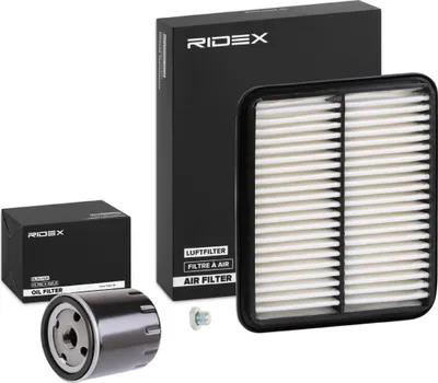 Produktbild von RIDEX Filterset Inspektionspaket Filtersatz für SUZUKI Grand Vitara I SUV (FT, HT) Vitara SUV (ET, TA, TD) VITARA Cabrio (ET, TA) VITARA (ET)