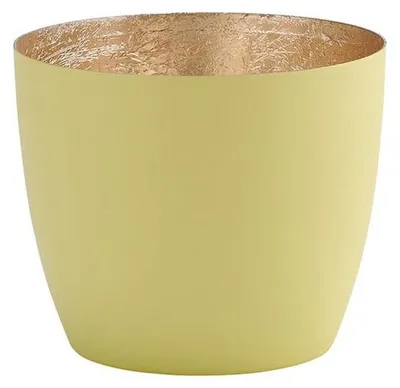 Produktbild von Gift Company Windlicht Madras Pastellgelb Gold
