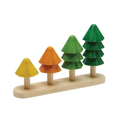 Produktbild von PlanToys Holzspielzeug Bäume sortieren & zählen