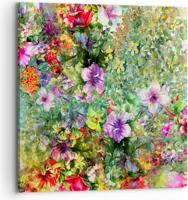 Produktbild von Bild auf Leinwand - Leinwandbild - blume sommer natur - 70x70cm - Wand Bild - Wanddeko - Wandbilder - Leinwanddruck - Bilder - Kunstdruck - Wanddekoration - Leinwand bilder - Wandkunst - AC70x70-3842