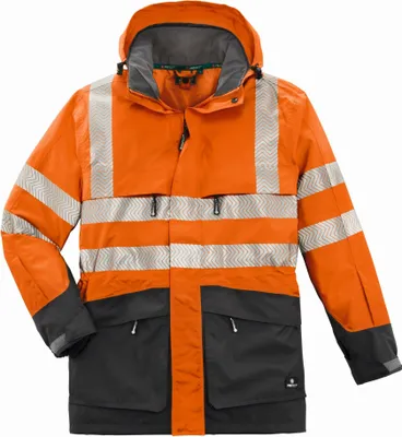 Produktbild von Warn-Wetterschutz-Jacke TAMPA leuchtorange/grau Größe M