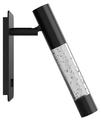 Obrázok produktu pre Nástenná lampa - čierna - Alisio -  sklo kov - posteľná lampa - LED - 4594ZW - Steinhauer